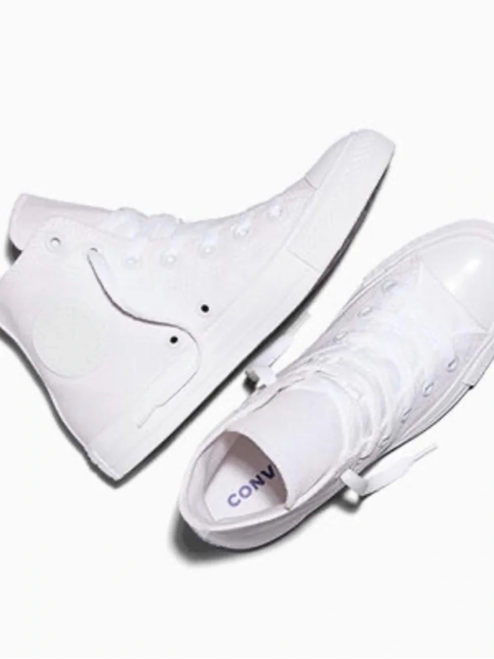 Converse High Top Canvas Sneakers - White - Picture 3 of 5